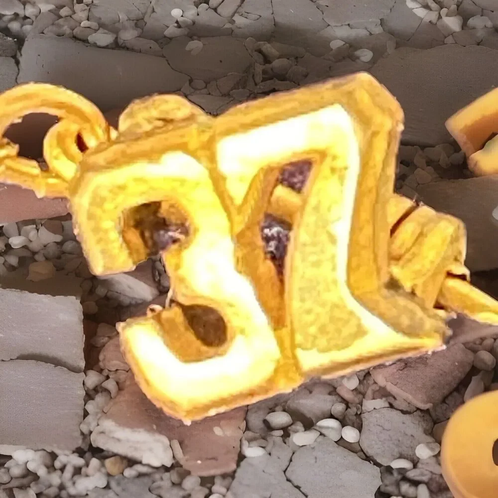 1937 TIE TACK Yonkers Sacred Heart High School SHS Graduation Gold Chain 2 3/8" - Picture 4 of 7